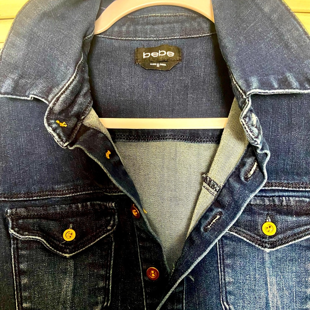 Bebe Blue Jean Jumpsuit
